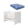Berço Americano Katatau Flex 3 em 1 Vira Sofazinho e Mini Cama Infantil Branco Brilho com Colchão - 2
