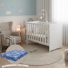 Berço Americano Katatau Flex 3 em 1 Vira Sofazinho e Mini Cama Infantil Branco Brilho com Colchão - 1
