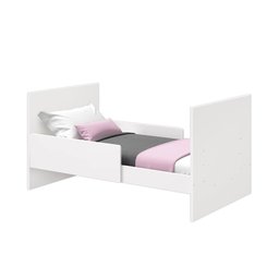 Berço Americano Katatau multifuncional 3 em 1 Vira Mini Cama e Sofazinho Infantil Branco Brilho com Colchão - 4