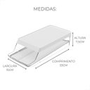 Ver mais imagens de Porta Ovos Ps Branco 14 Unidades 33x15x7.5 Cm