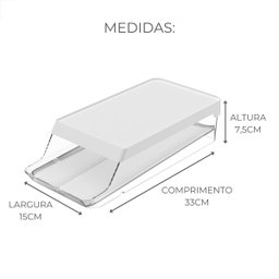 Porta Ovos Ps Branco 14 Unidades 33x15x7.5 Cm - 8