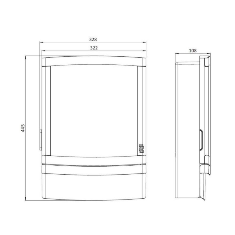 Armário para Banheiro 33x44,5 com Gaveta Tivoli Branco - Herc - 3