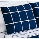 Ver imagem 2 de Jogo de Cama Com Lençol de Cima 200 fios Austin Queen 04 Peças - Marinho Bia Enxovais
