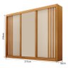 Guarda Roupa Casal 3 Portas Milano Cinamomo Off White – Leifer Móveis - 4