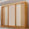 Guarda Roupa Casal 3 Portas Milano Cinamomo Off White – Leifer Móveis - 6