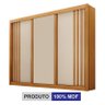 Guarda Roupa Casal 3 Portas Milano Cinamomo Off White – Leifer Móveis - 3