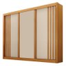 Guarda Roupa Casal 3 Portas Milano Cinamomo Off White – Leifer Móveis - 1