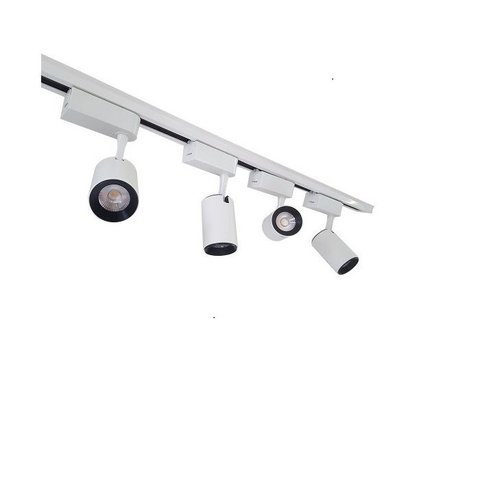 Trilho Eletrificado 4m + 8 Spot Led 7w 4000k Bivolt Branco