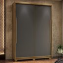 Ver imagem 7 de Guarda Roupa Casal 164cm Zane Nature/camarim/alasca Flex V02 - Mpozenato