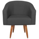 Ver imagem 5 de Kit 2 Poltronas Decorativa Jade Design Moderno Sala de Estar Quarto Escritório Confortável Luxo Pés
