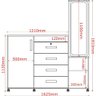 Cômoda Para Quarto Copacabana Amêndoa - Lukaliam - 2