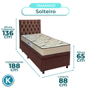 Ver imagem 3 de Kit Cabeceira + Cama Box Bau + Colchão Solteiro D33 Maxsono Paropas