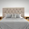Cabeceira Estofada Cama Box Casal 140 Cm Suede Dubai:bege - 2