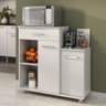 Armário de Cozinha Balcão Multiuso para Microondas Multimóveis Mp2189 Branco - 1