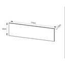 Ver imagem 2 de Multiuso Escritório Divisor de Mesa Me4183 110cm Preto - Tecno Mobili