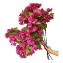 Ver imagem 1 de Kit 10 Galhos Haste Bougainville 76cm Pink Flores Artificial