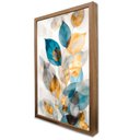 Ver imagem 1 de Quadro Decorativo Caixa Floral Luxo Folhagem Harmônica Tacolado Moldura Caixa Alta 4,5cm Madeira sem
