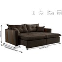Ver imagem 3 de Sofa Cama e Reclinavel Lisboa 2,20m 04 Lugares Mola Ensacada Txr