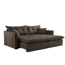 Ver imagem 1 de Sofa Cama e Reclinavel Lisboa 2,20m 04 Lugares Mola Ensacada Txr