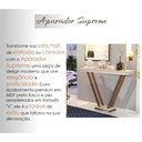 Ver imagem 2 de Aparador Moderno Cantinho do Café Premium Pés em Madeira Decorativo Luxo Cor Off White