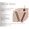 Aparador Moderno Cantinho do Café Premium Pés em Madeira Decorativo Luxo Cor Off White - 5