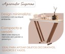 Ver imagem 5 de Aparador Moderno Cantinho do Café Premium Pés em Madeira Decorativo Luxo Cor Off White