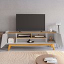 Ver imagem 5 de Rack Bancada para Tv 65 Pol 160cm Titan Off/cinamomo B02 - Mpozenato