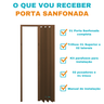 Porta Sanfonada Pvc 1,46m Mogno - 4