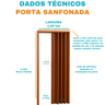 Porta Sanfonada Pvc 1,46m Mogno - 3
