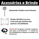 Ver imagem 4 de Fogão Industrial de Piso 6 Bocas Alta Pressão 30x30cm Itafaz