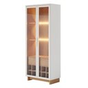 Ver mais imagens de Kit para Sala de Jantar Buffet Áustria C04 com Cristaleira Malibu Freijó Off White - Lyam Decor