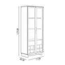 Ver imagem 5 de Kit para Sala de Jantar Buffet Áustria C04 com Cristaleira Malibu Freijó Off White - Lyam Decor