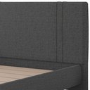 Ver imagem 7 de Cama Casal Flutuante com Cabeceira 140cm Astra S04 Linho Preto - Lyam Decor