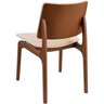 Cadeira Berlim com Braço Madeira Maciça Castanho - 5