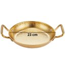 Ver imagem 4 de Panela Pergaminho Paella Dourada Aço Inoxidável Cor Dourado