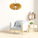 Ver imagem 2 de Luminária Teto tipo Pendente SATURNO MDF Completa -:MDF CRU