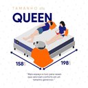Ver mais imagens de Conjunto Box Baú Branco Durban Azul Espuma D28 Queen 158x198x64 - King House