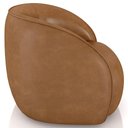 Ver imagem 7 de Kit Sofá 4 Lugares Eron 240cm com Poltrona Giratória Angelina M03 Couríssimo Whisky - Lyam Decor