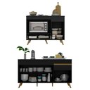 Ver imagem 5 de Kit Balcão Cozinha para Cooktop/forno 105cm e Gabinete Pia 150cm Retrô Veneza Multimóveis Mp2288