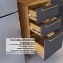 Ver mais imagens de Armário de Cozinha Modulada com Balcão e Tampo 8 Portas 4 Gavetas Ágata 100% Mdf Vidro Reflecta Amên