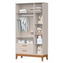 Ver imagem 3 de Guarda Roupa Infantil Flip 3 Portas e 2 Gavetas Areia Fosco - Reller Móveis