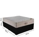 Ver imagem 3 de Cama Baú Casal Sintético + Colchão Ortobom Airtech Molas Ensacadas 65x138x188 Preto