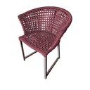 Ver imagem 1 de Cadeira de Jantar Area Externa Moderna Salinas em Corda Naútica Base Alumínio Rami - Bordo