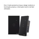 Ver imagem 5 de Kit 2 Interruptores Smart Inteligente Touch Wi-fi 1 Tecla Ews 1001 Intelbras