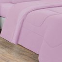 Ver imagem 3 de Kit Edredom + Jogo de Lençol Malha 100% Algodão Gran Moratta 7 Peças Casal - Rosa Bebê-rosa Beb