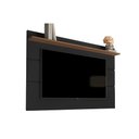 Ver imagem 2 de Painel Suspenso Flutuante Home Tv até 72 Polegadas Prateleira Superior Vivare New 1.80:black/freijó