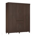 Ver imagem 2 de Guarda-roupa Solteiro Munique 8 Portas 2 Gavetas Café Touch - Demóbile