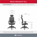 Ver imagem 4 de Cadeira Brizza com Apoio 3d Pp Backplax Plaxmetal - Poliéster Fendi