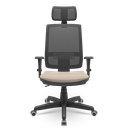 Ver imagem 1 de Cadeira Brizza com Apoio 3d Pp Backplax Plaxmetal - Poliéster Fendi