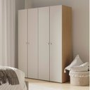 Ver imagem 1 de Guarda-Roupa 2 Módulos 4 Portas 6 Prateleiras Frame CabeCasa MadeiraOriginals